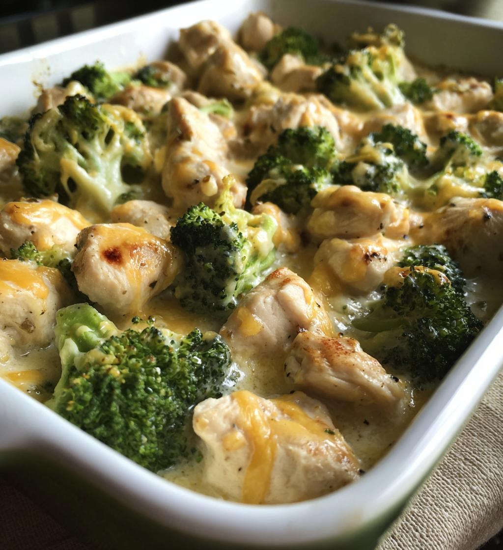 easy chicken and broccoli bake