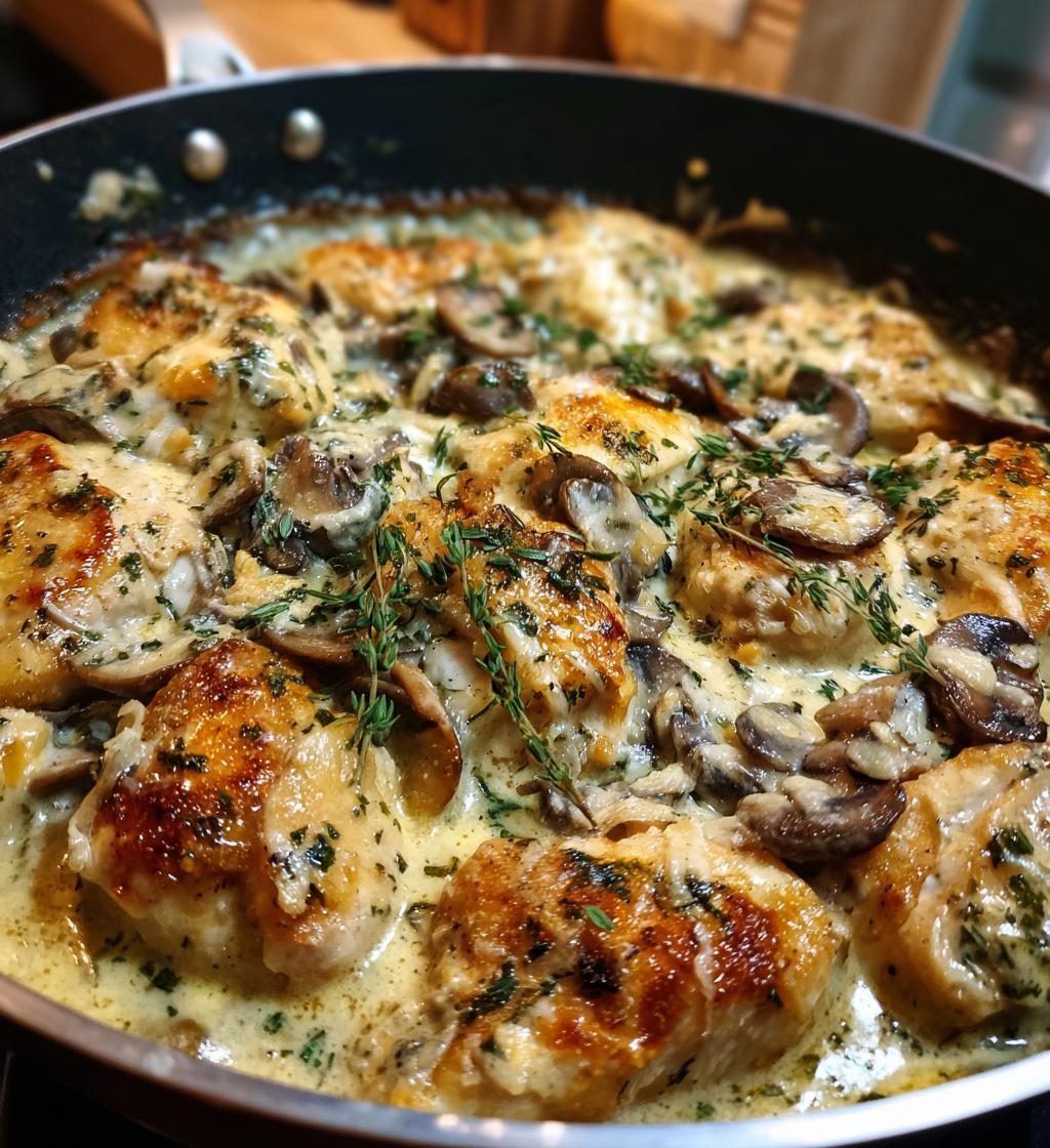 Creamy Mushroom Chicken Bake | Easy & Delicious Weeknight Dinner - step by step