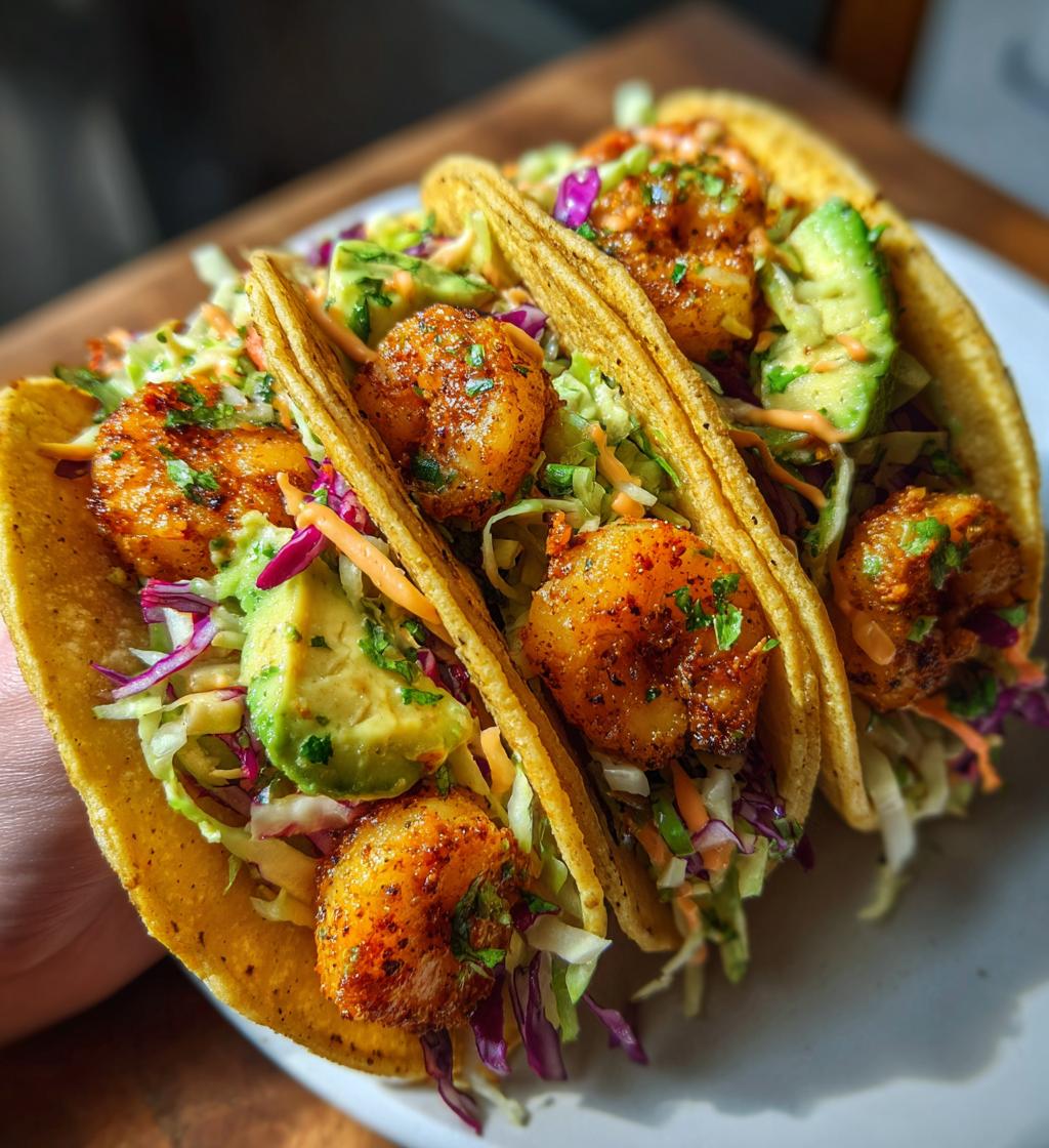 Easy Shrimp Tacos Recipe with Crispy Shrimp and Creamy Slaw - step by step