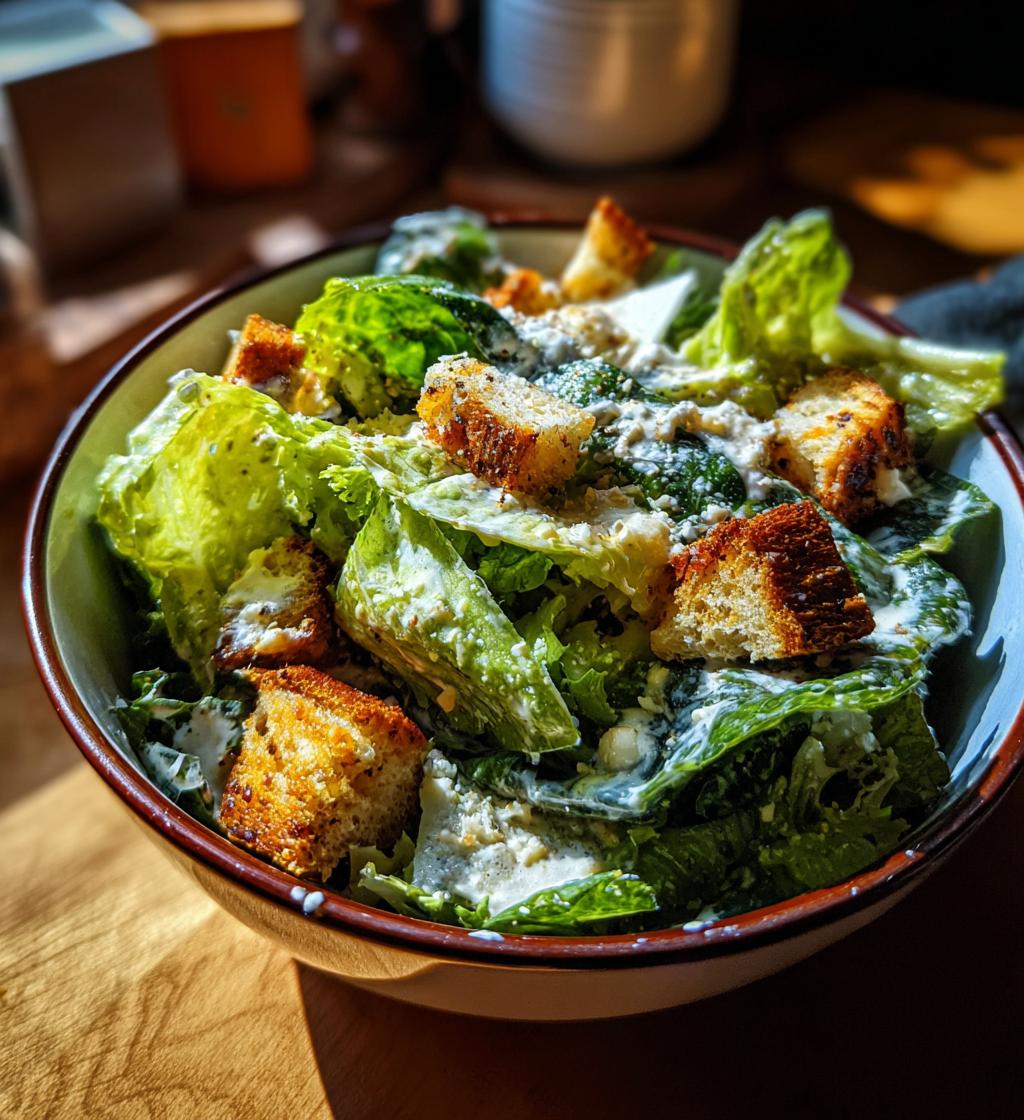 Caesar Salad Recipe with Homemade Dressing - Delicious & Easy - step by step