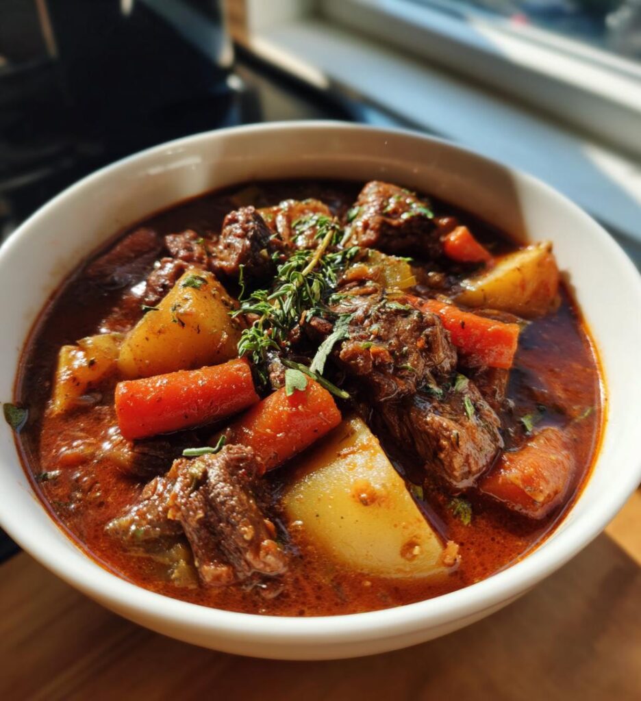 easy beef and potato stew