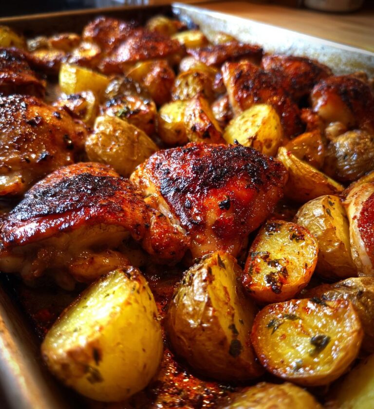 one pan chicken and potatoes