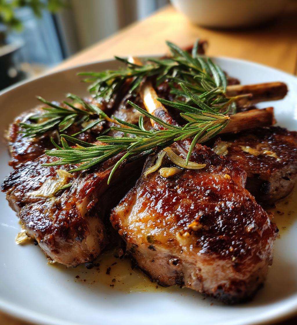 Lamb Chops with Rosemary and Garlic - Juicy and Perfectly Seasoned - step by step