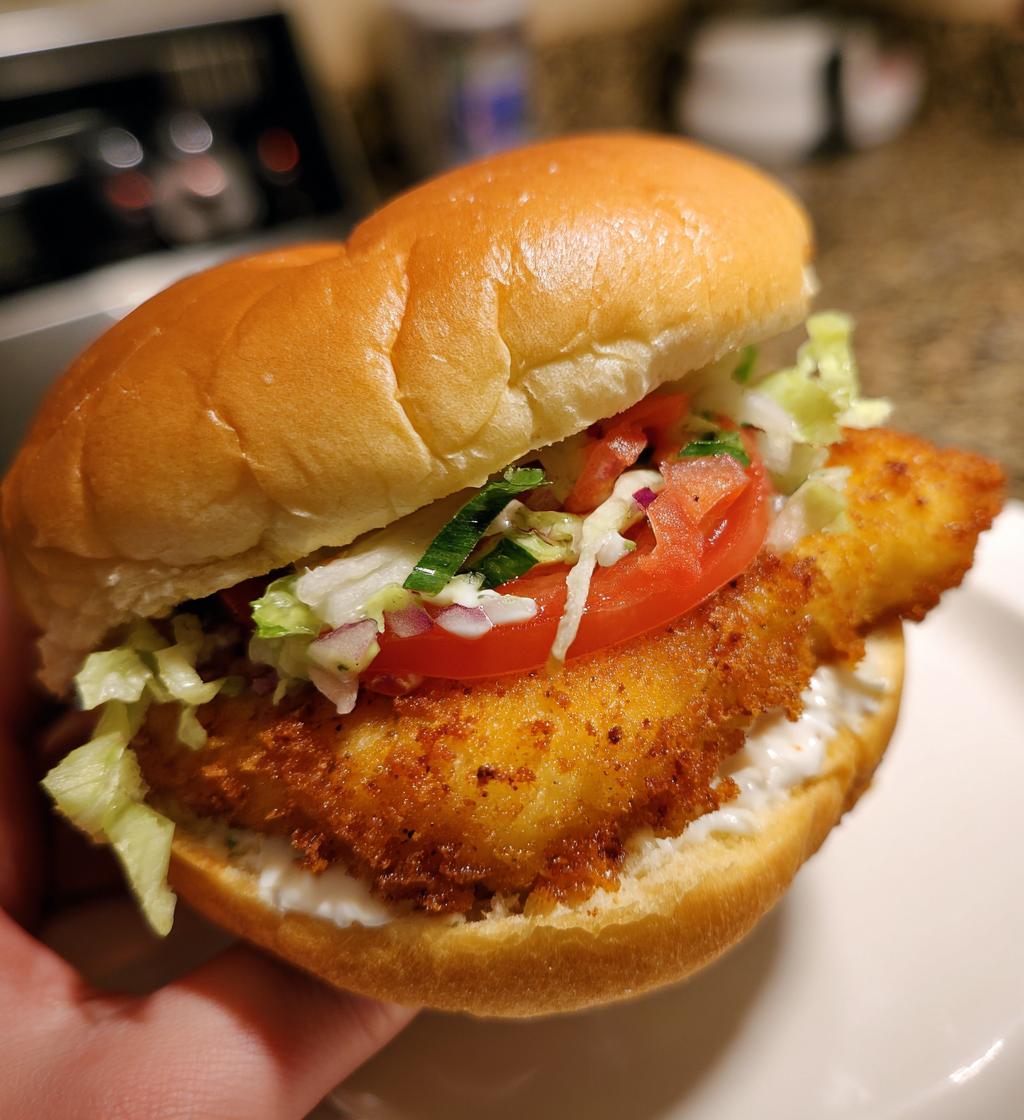 Air Fryer Fish Sandwich Recipe Crispy Delight in Minutes
