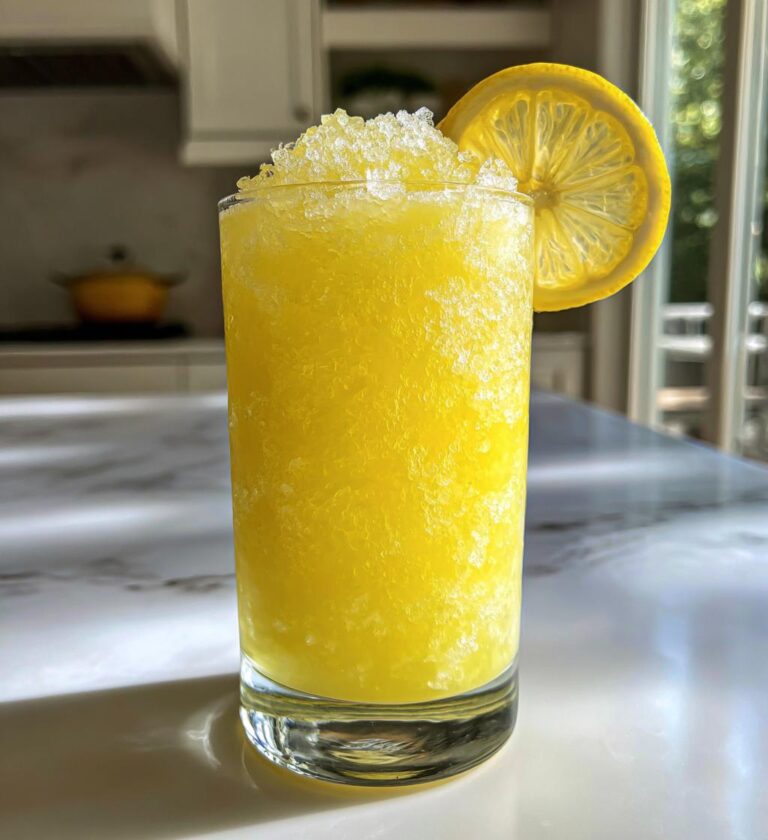 easy homemade lemonade slushie for summer parties